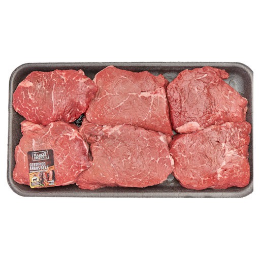 slide 1 of 1, Market District Beef Petite Top Sirloin Steak, Value Pack, Certified Angus Beef ®, per lb