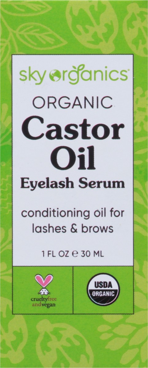 slide 9 of 9, Sky Organics Castor Oil Eyelash Enhancer Serum, 1 fl oz