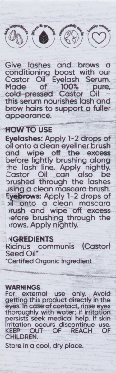 slide 3 of 9, Sky Organics Castor Oil Eyelash Enhancer Serum, 1 fl oz