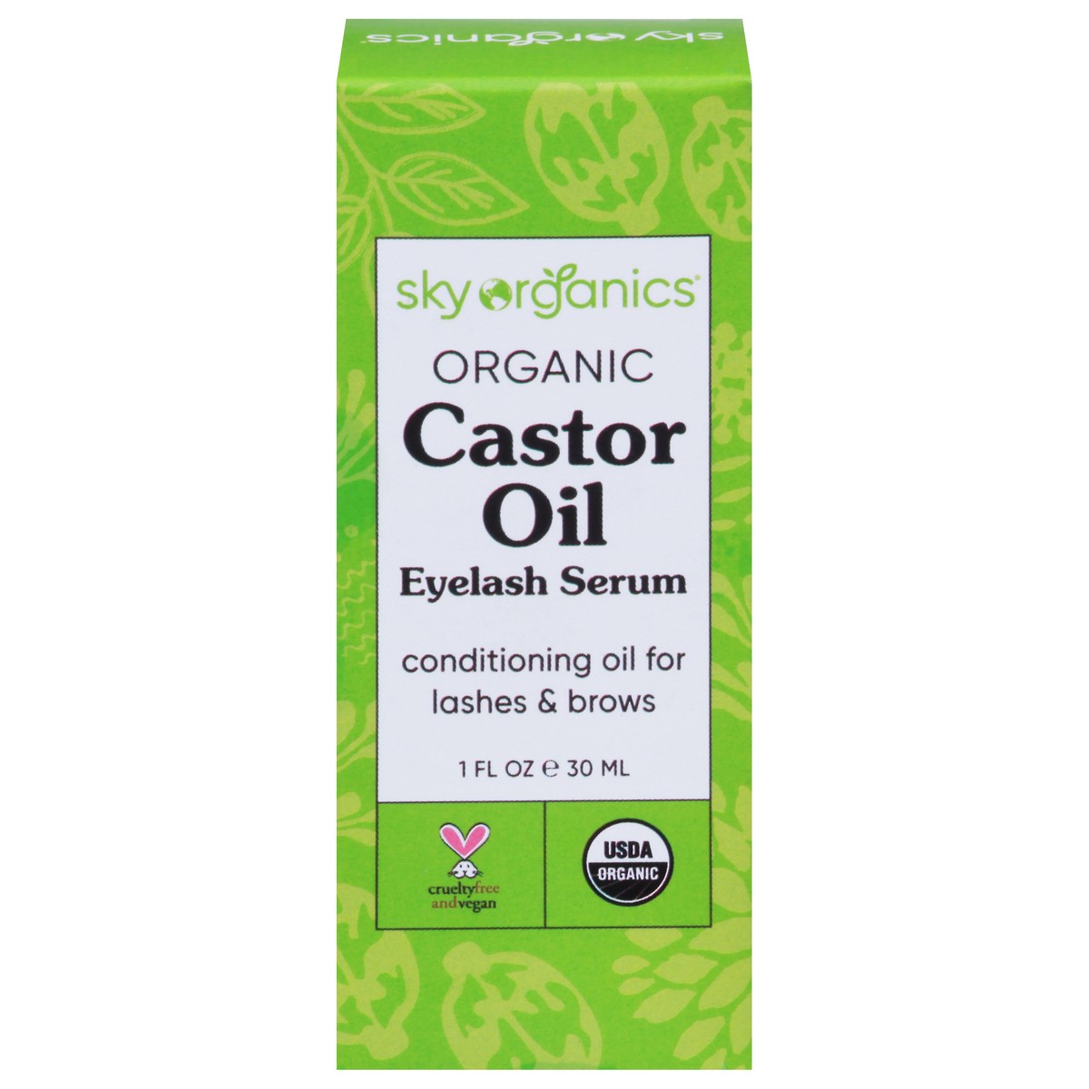 slide 1 of 9, Sky Organics Castor Oil Eyelash Enhancer Serum, 1 fl oz