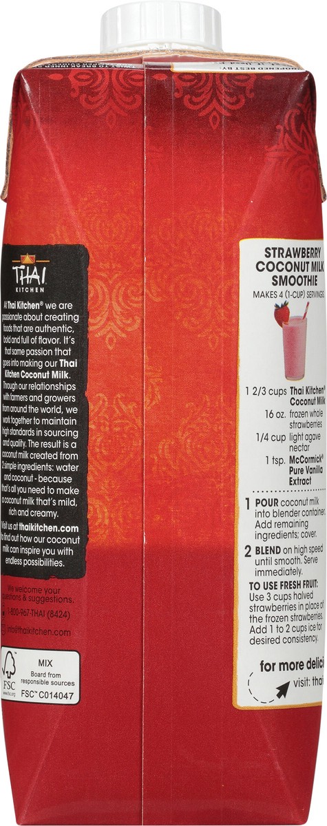 slide 5 of 9, Thai Kitchen Unsweetened Lite Coconut Milk, 25.36 fl oz