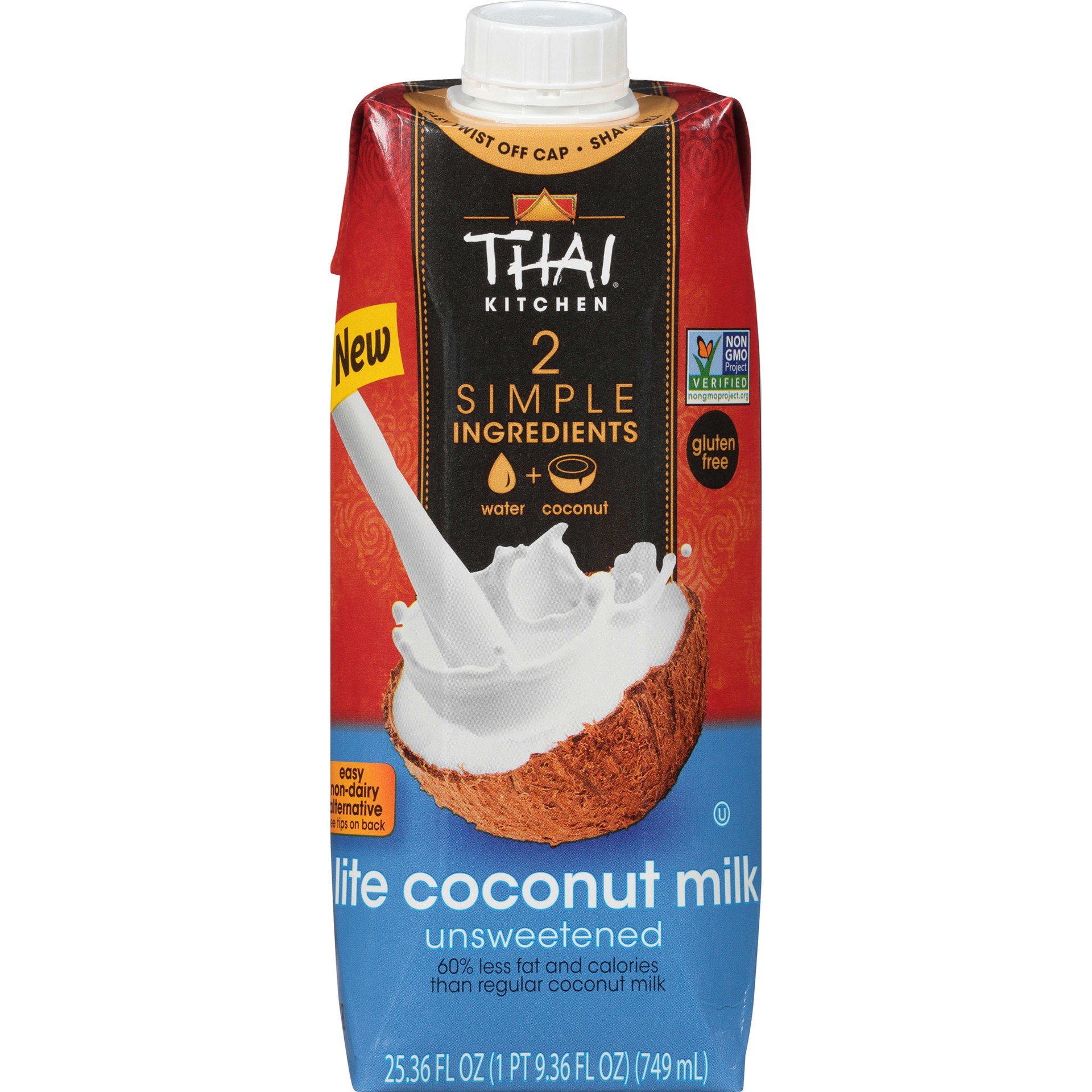 slide 1 of 9, Thai Kitchen Unsweetened Lite Coconut Milk, 25.36 fl oz