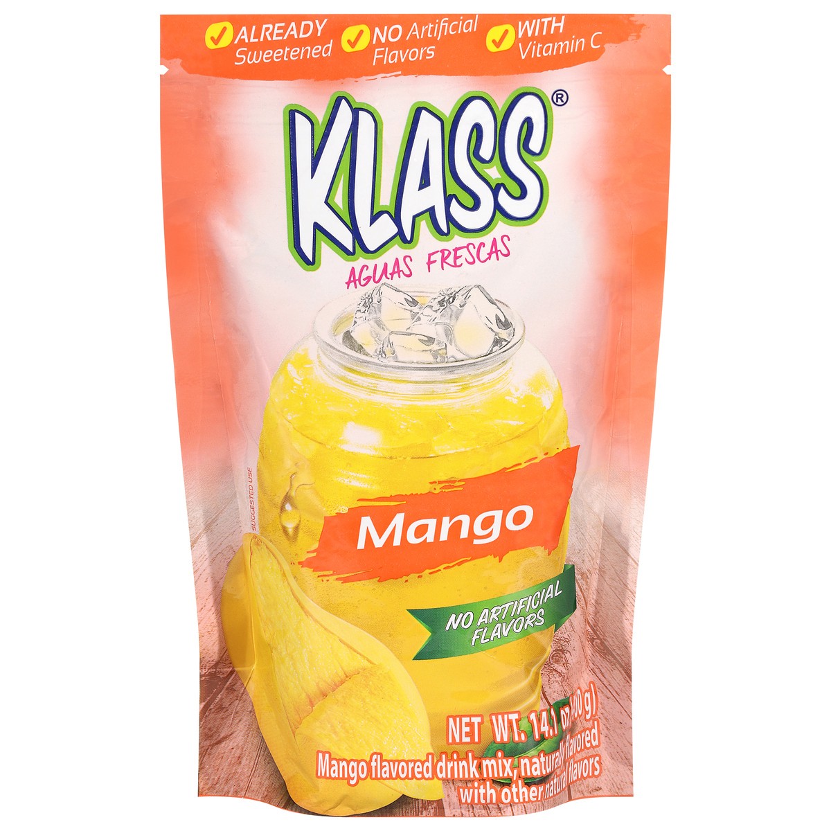 slide 1 of 4, Klass Aguas Frescas Mango Drink Mix 14.1 oz, 14.1 oz