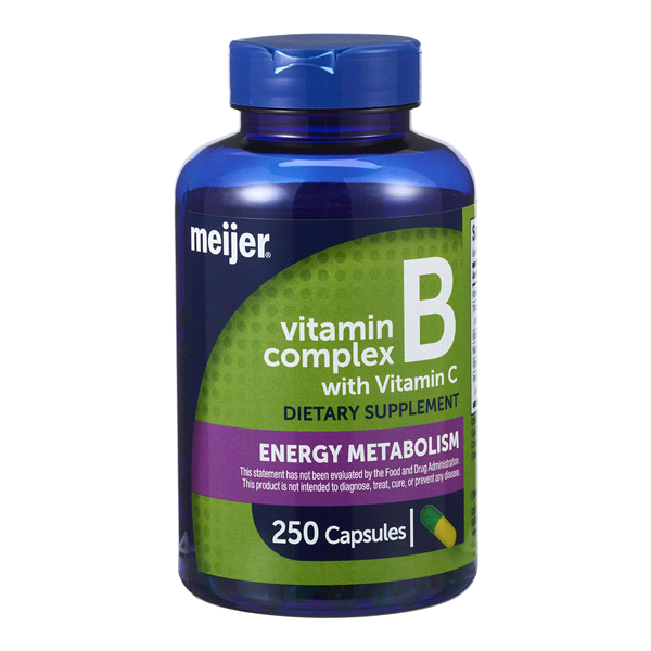 MEIJER WELLNESS Meijer Vitamin B Complex with Vitamin C Capsules 250 ct