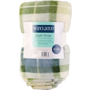 slide 1 of 1, Wayland Square Plush Throw, Assorted Colors, 1 ct