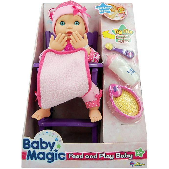 slide 2 of 3, Baby Magic Feed & Play Baby Doll, 1 ct