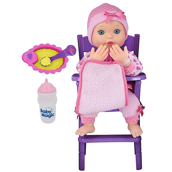 slide 1 of 3, Baby Magic Feed & Play Baby Doll, 1 ct