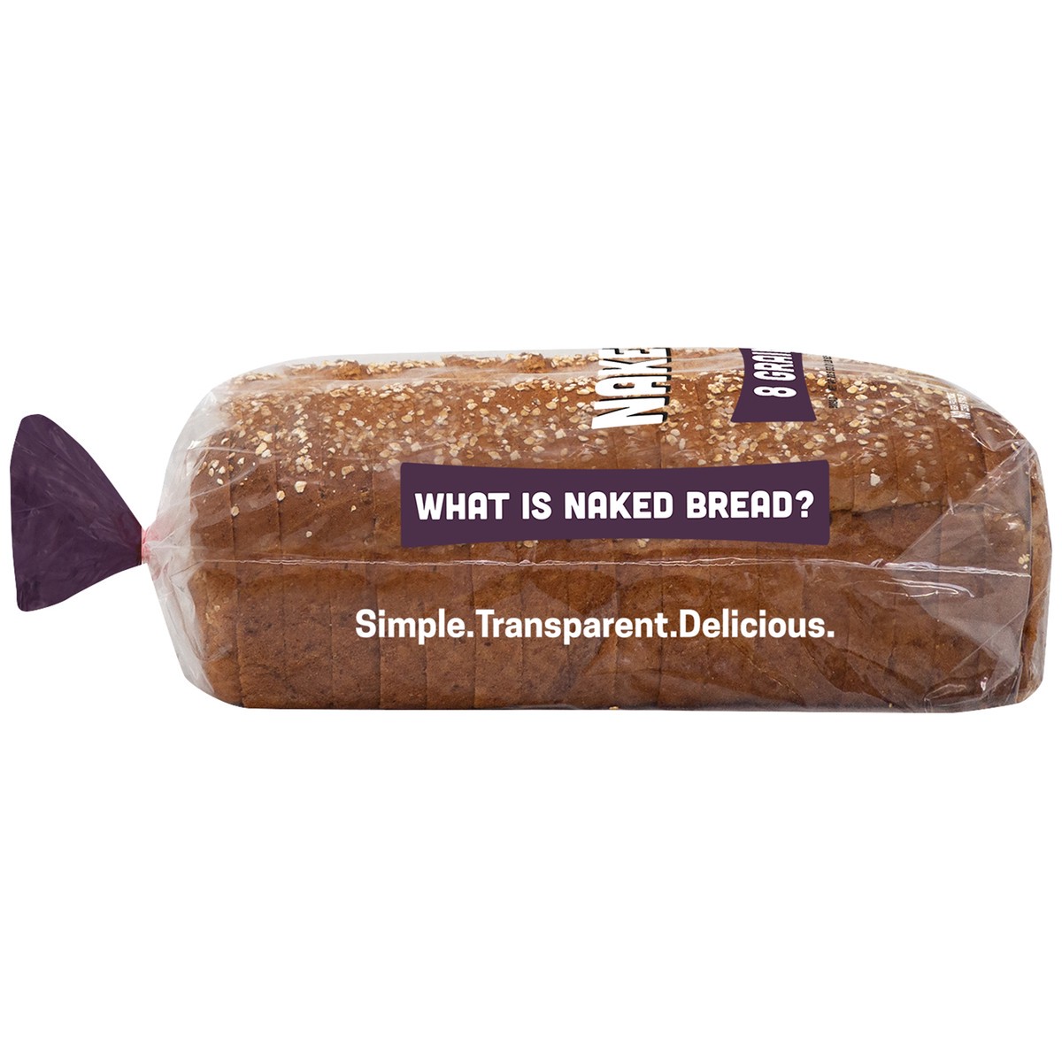 slide 4 of 8, Naked Bread - 8 Grain Sandwich Bread 22.5oz, 22.5 oz