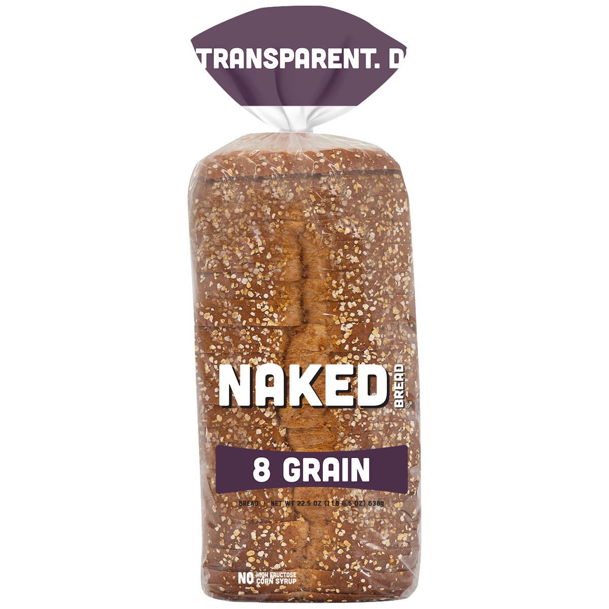 slide 6 of 8, Naked Bread - 8 Grain Sandwich Bread 22.5oz, 22.5 oz