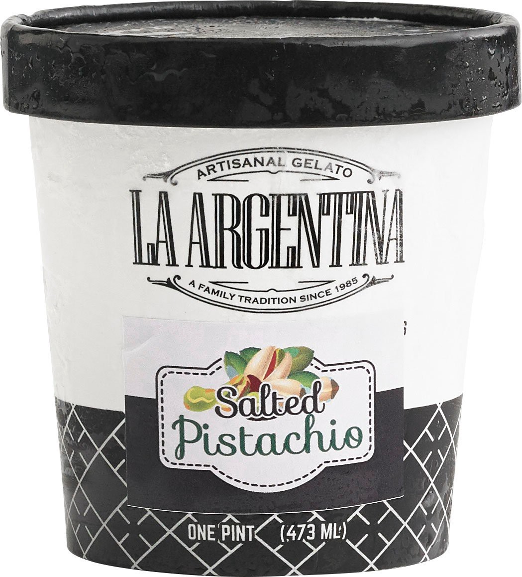 slide 1 of 1, La Argentina Salted Pistachio Gelato, 1 pint
