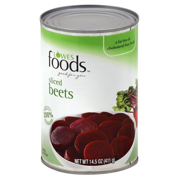 slide 1 of 1, Lowes Foods Sliced Beets, 15 oz