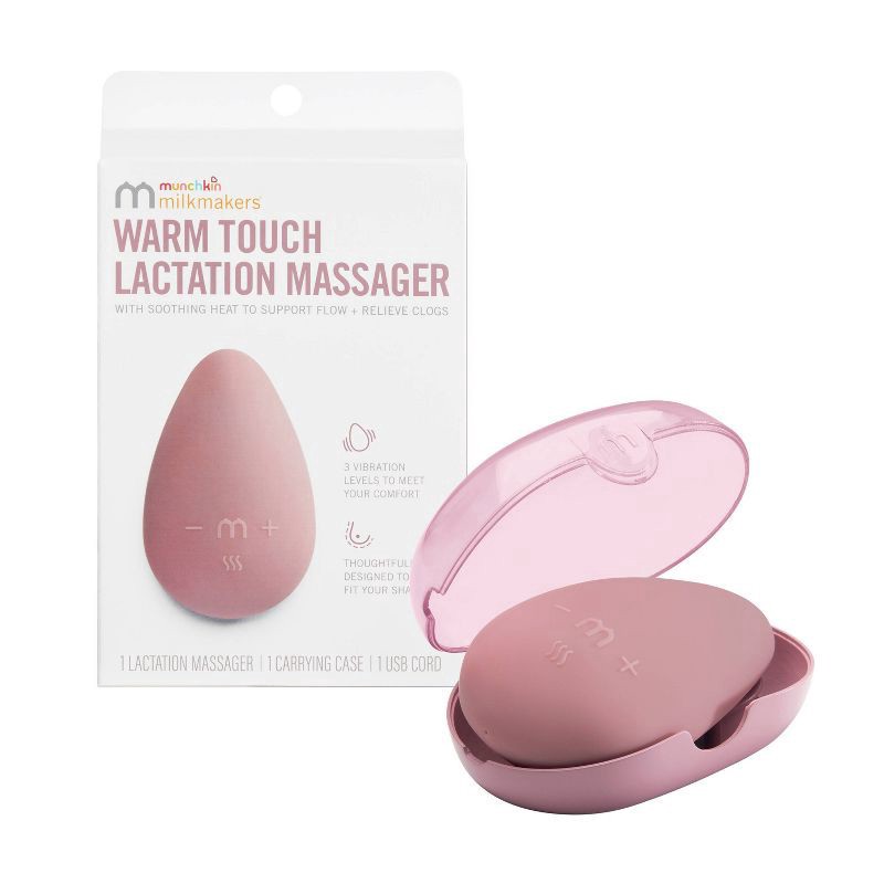 slide 1 of 4, Munchkin Milkmakers Warm Touch Lactation Massager for Breastfeeding Moms, 1 ct