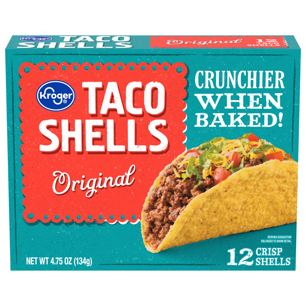 slide 1 of 2, Kroger Taco Shells, 12 ct / 0.4 oz