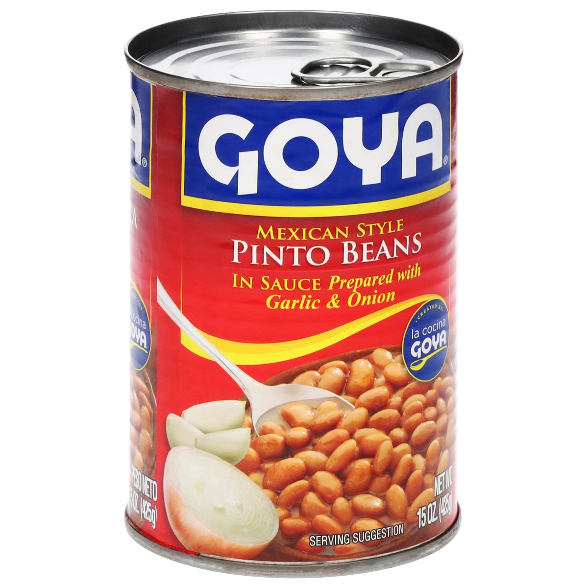 slide 4 of 13, Goya Mexican Style Pinto Beans in Sauce 15 oz, 15 oz