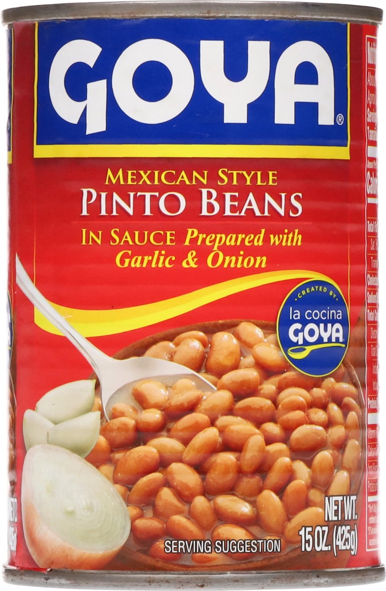 slide 7 of 13, Goya Mexican Style Pinto Beans in Sauce 15 oz, 15 oz