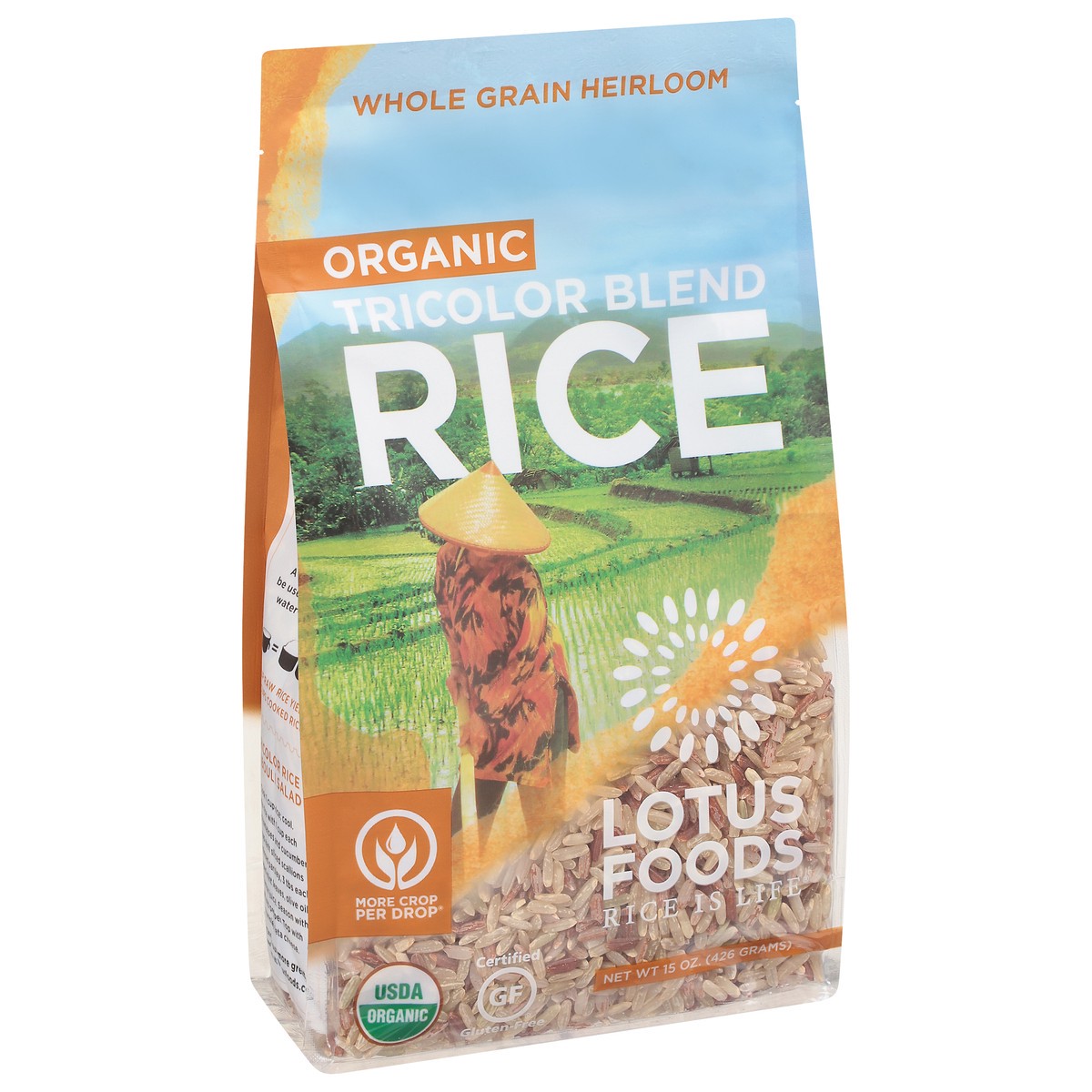 slide 8 of 9, Lotus Foods Tricolor Blend Organic Rice 15 oz, 15 oz