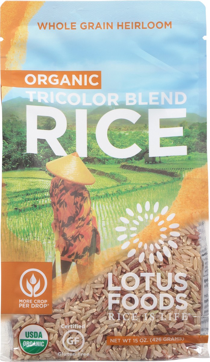 slide 2 of 9, Lotus Foods Tricolor Blend Organic Rice 15 oz, 15 oz