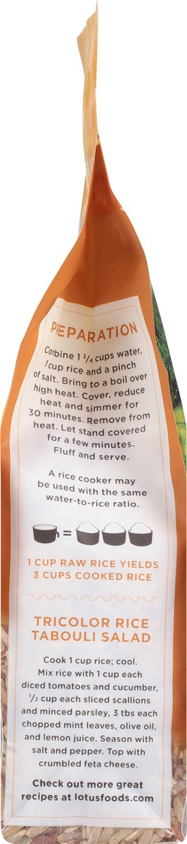 slide 5 of 9, Lotus Foods Tricolor Blend Organic Rice 15 oz, 15 oz