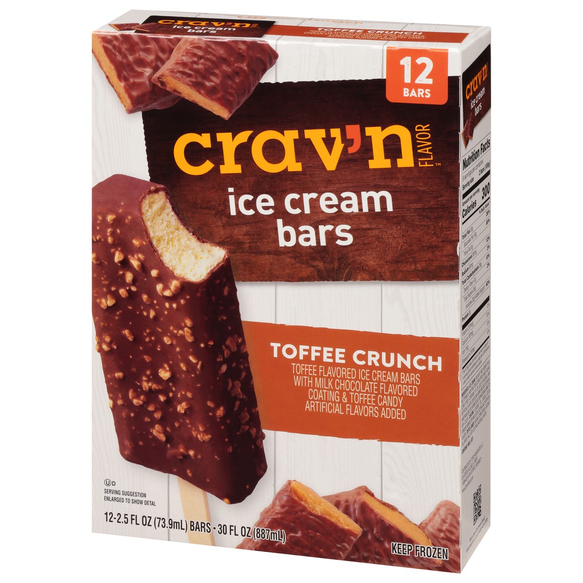 slide 6 of 9, Crav'n Flavor Cravn Toffee Ic Bar, 12 ct