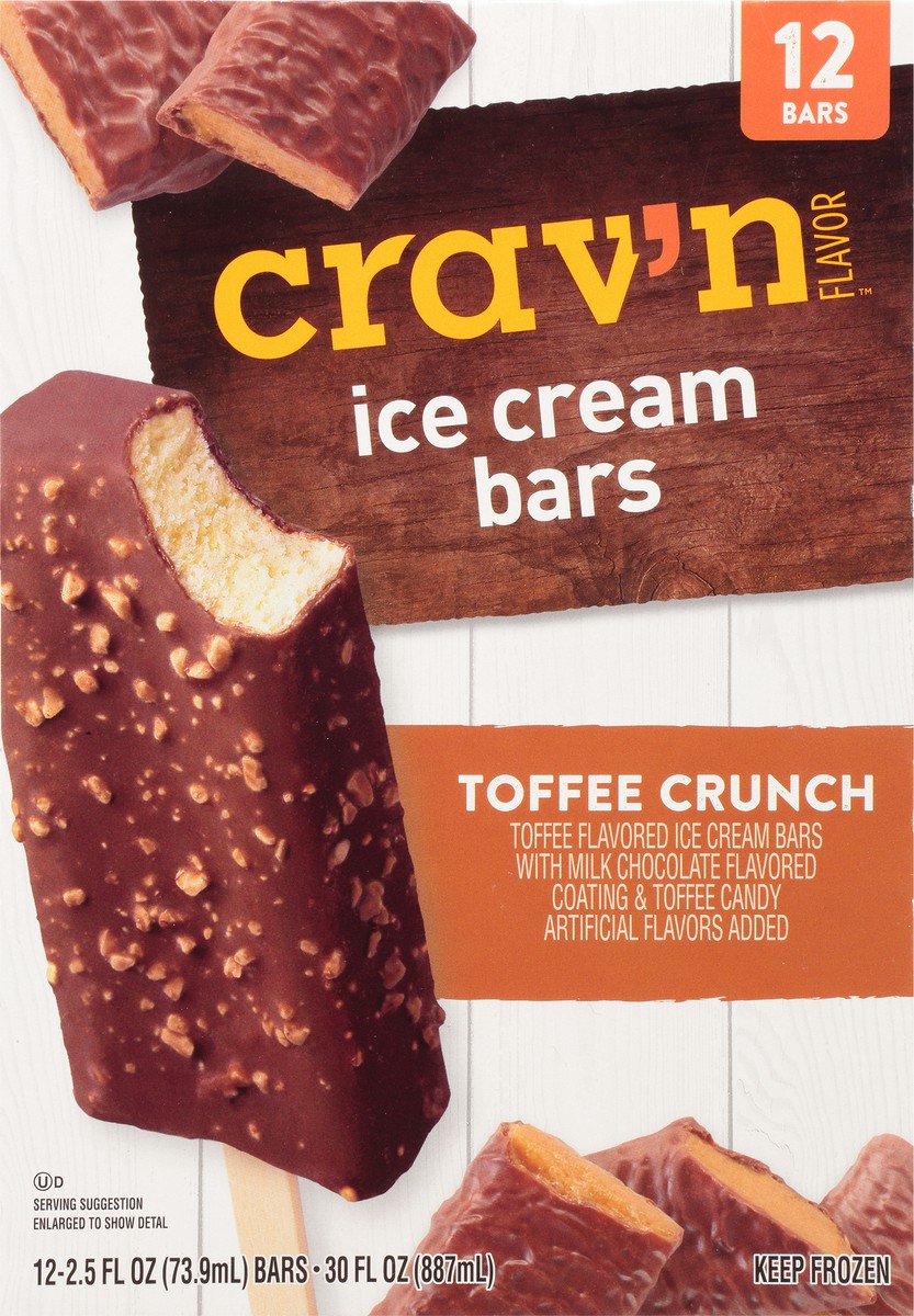 slide 8 of 9, Crav'n Flavor Cravn Toffee Ic Bar, 12 ct