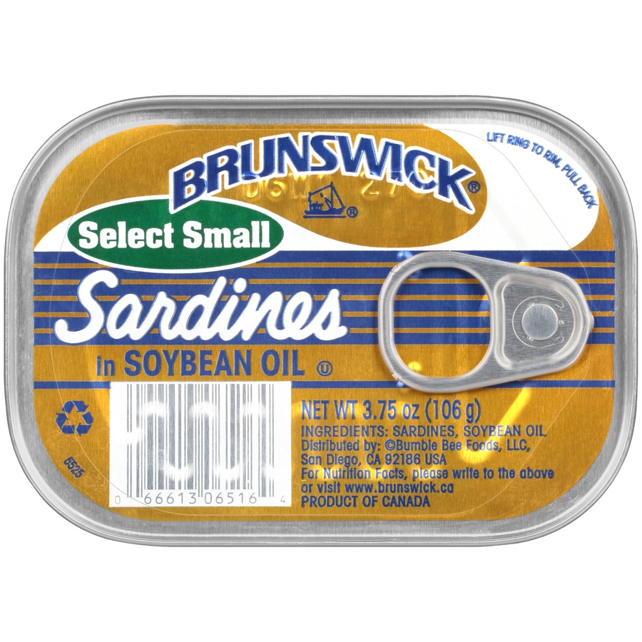 slide 1 of 1, Brunswick Sardines In Oil, 3.75 oz