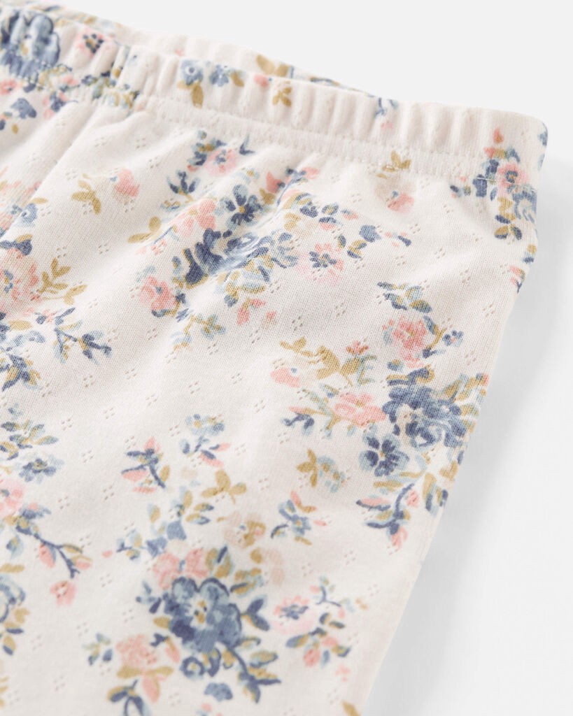 slide 3 of 4, Littleplanet Toddler Organic Cotton Pajamas Set Vintage Floral Print 2T, 2T