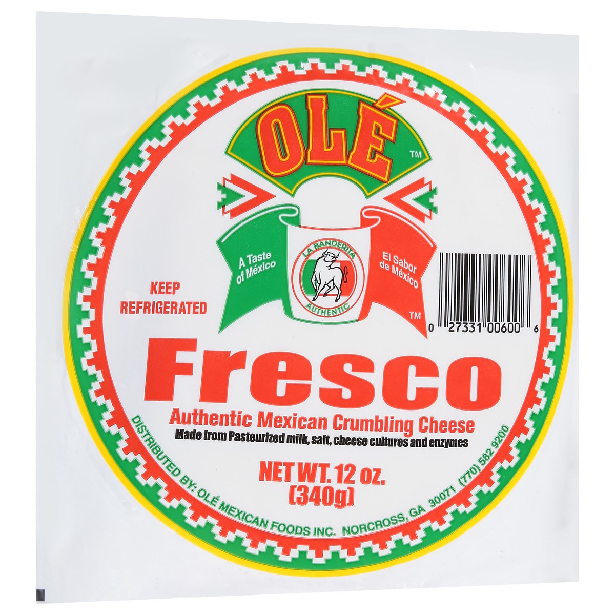 slide 4 of 9, Ole Fresco Authentic Mexican Crumbling Cheese 12 oz, 12 oz