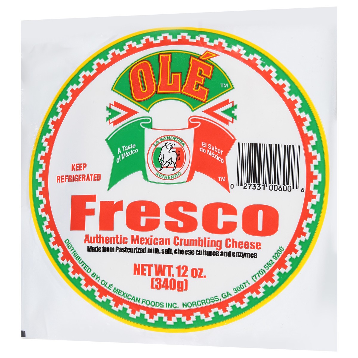 slide 3 of 9, Ole Fresco Authentic Mexican Crumbling Cheese 12 oz, 12 oz