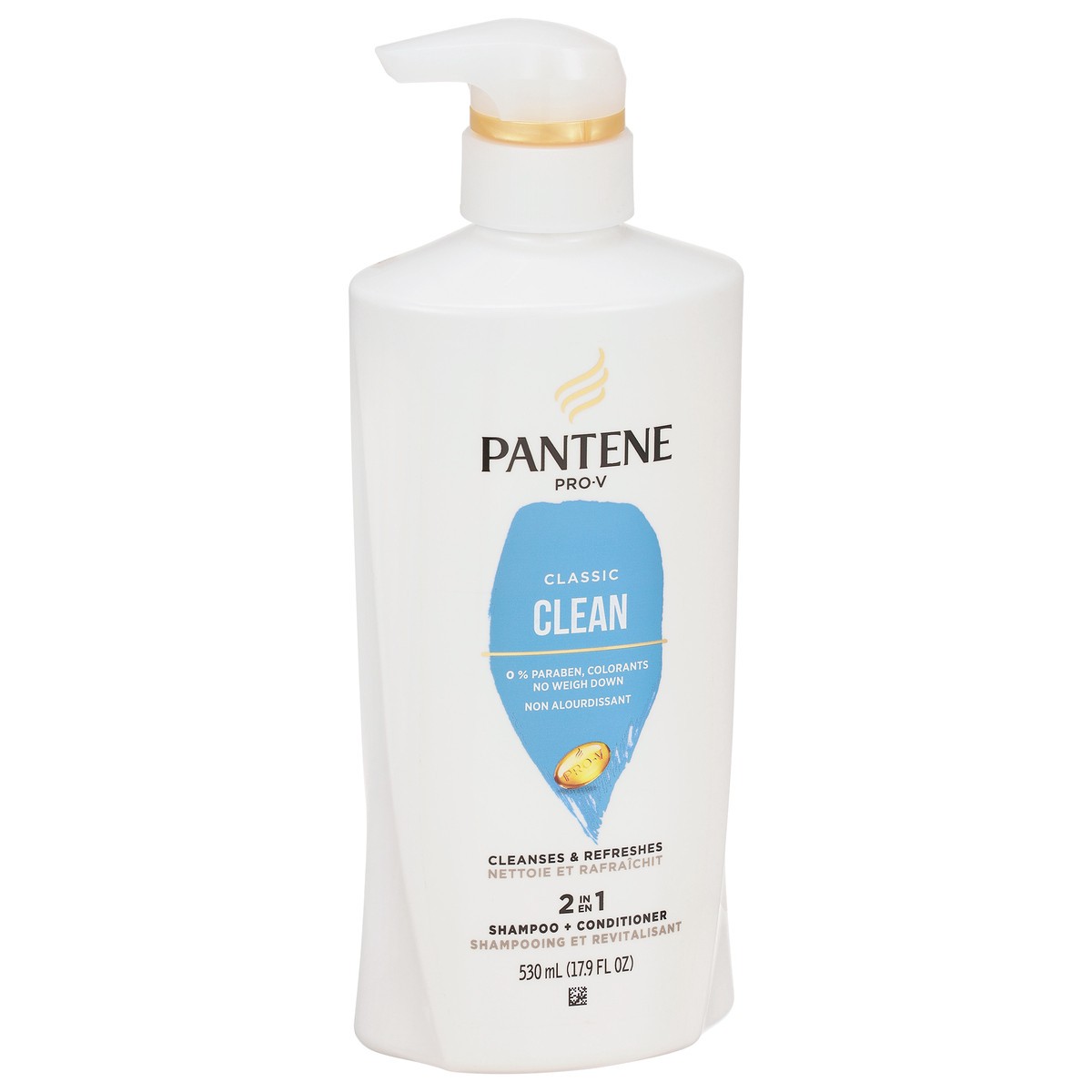 slide 3 of 9, Pantene Classic Clean 2-in-1 Shampoo & Conditioner 17.9 FL OZ, 17.90 fl oz