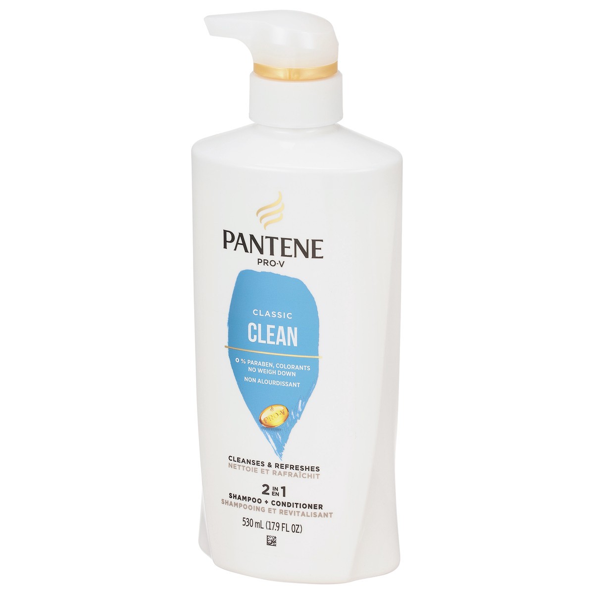 slide 8 of 9, Pantene Classic Clean 2-in-1 Shampoo & Conditioner 17.9 FL OZ, 17.90 fl oz