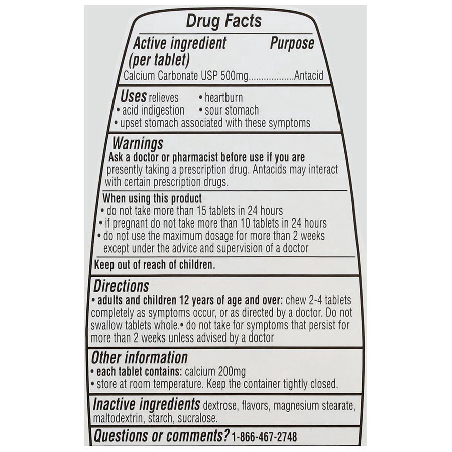 slide 4 of 4, Walgreens Regular Strength Peppermint Antacid Chewable Tablets, 150 ct