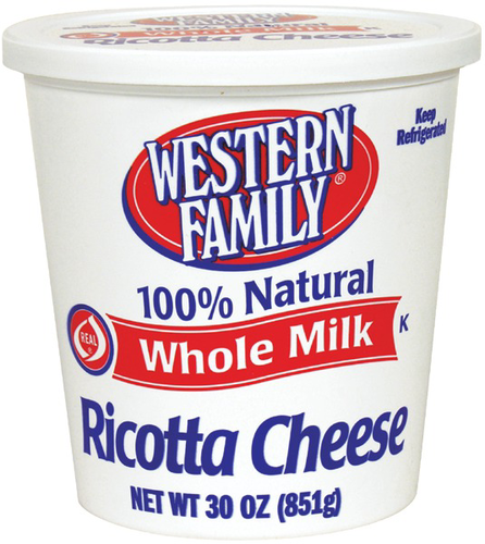 slide 1 of 1, Western Family Whole Milk Ricotta, 30 oz