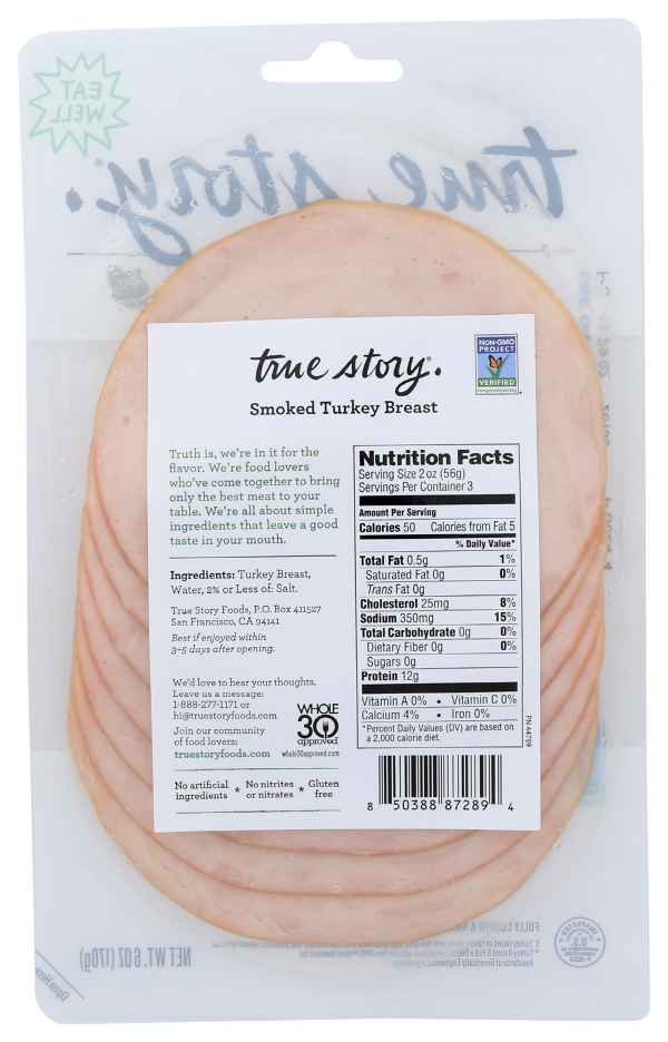 slide 2 of 4, OTHER-NATIONAL True Story Turkey Breast Smoked, 6 oz, 6 oz