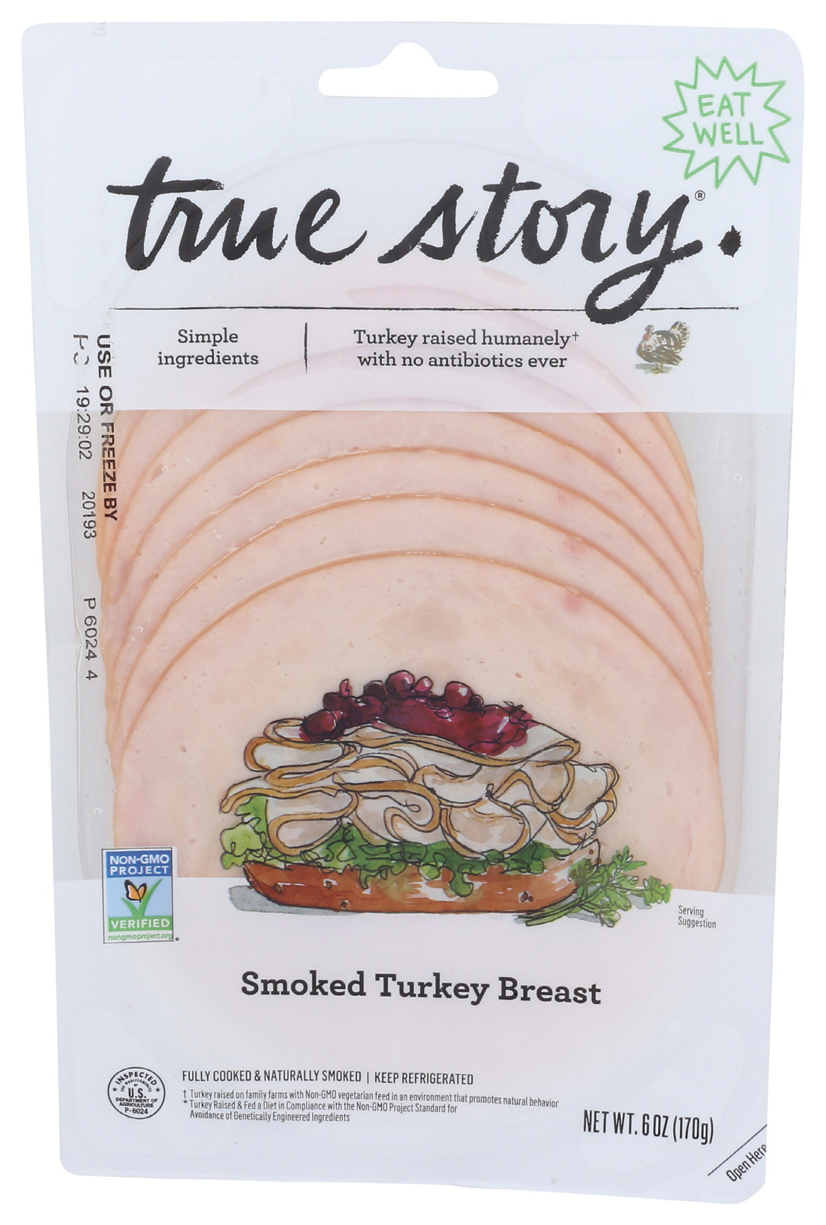 slide 1 of 4, OTHER-NATIONAL True Story Turkey Breast Smoked, 6 oz, 6 oz