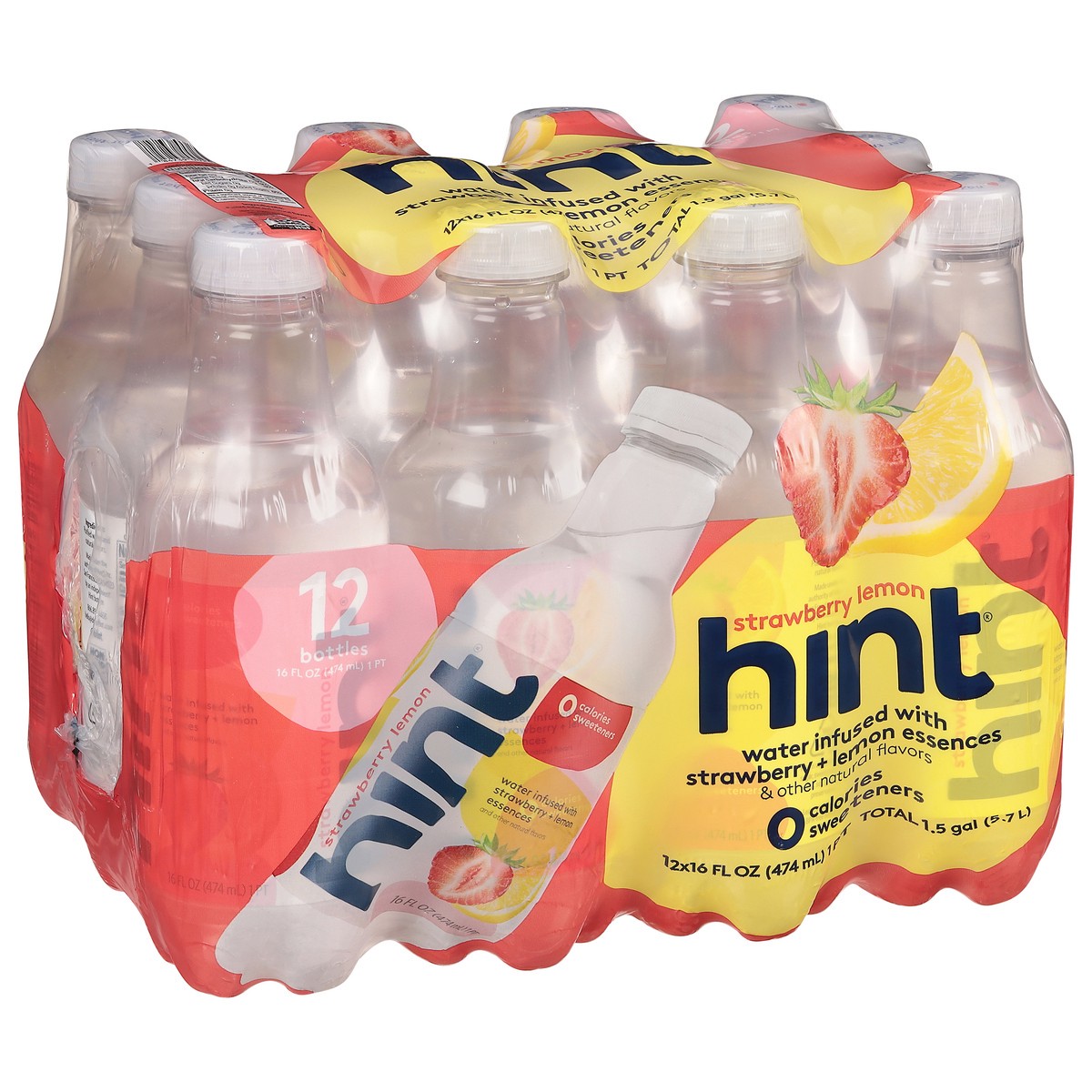 slide 10 of 12, Hint Strawberry Lemon Water - 12 ct, 12 ct