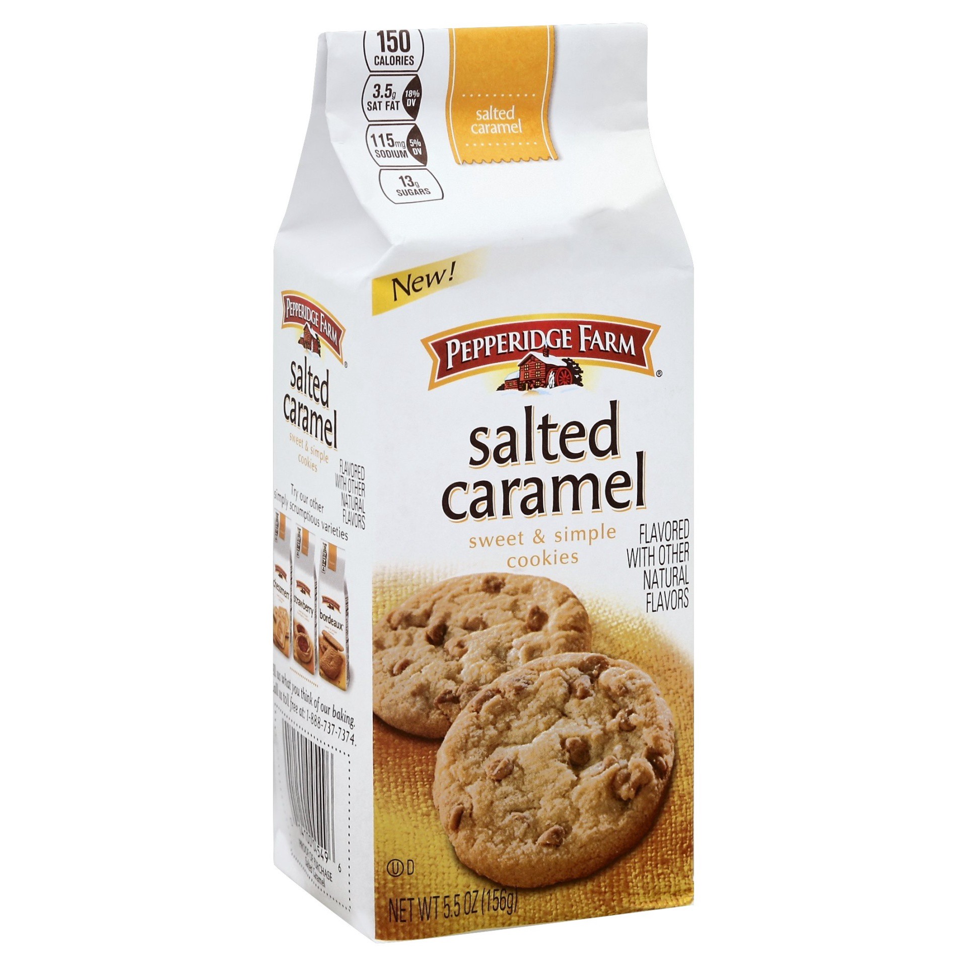 slide 1 of 3, Pepperidge Farm Salted Caramel Cookies, 5.5 oz