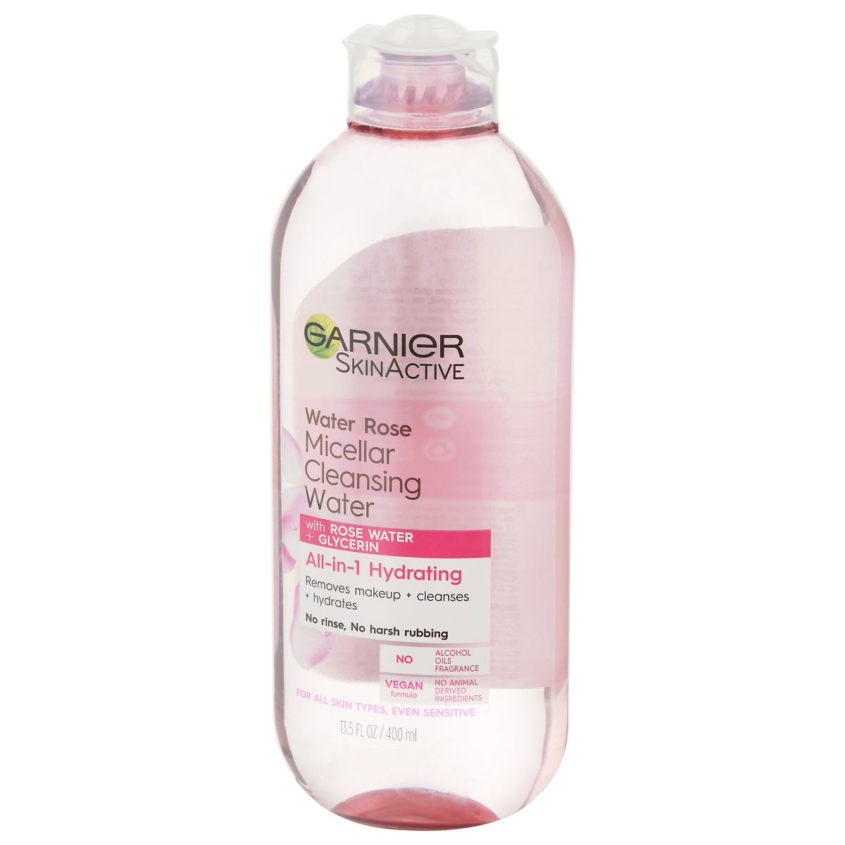 slide 3 of 10, Garnier All-In-1 Hydrating Micellar Cleansing Water With Rose Water, 13.5 oz