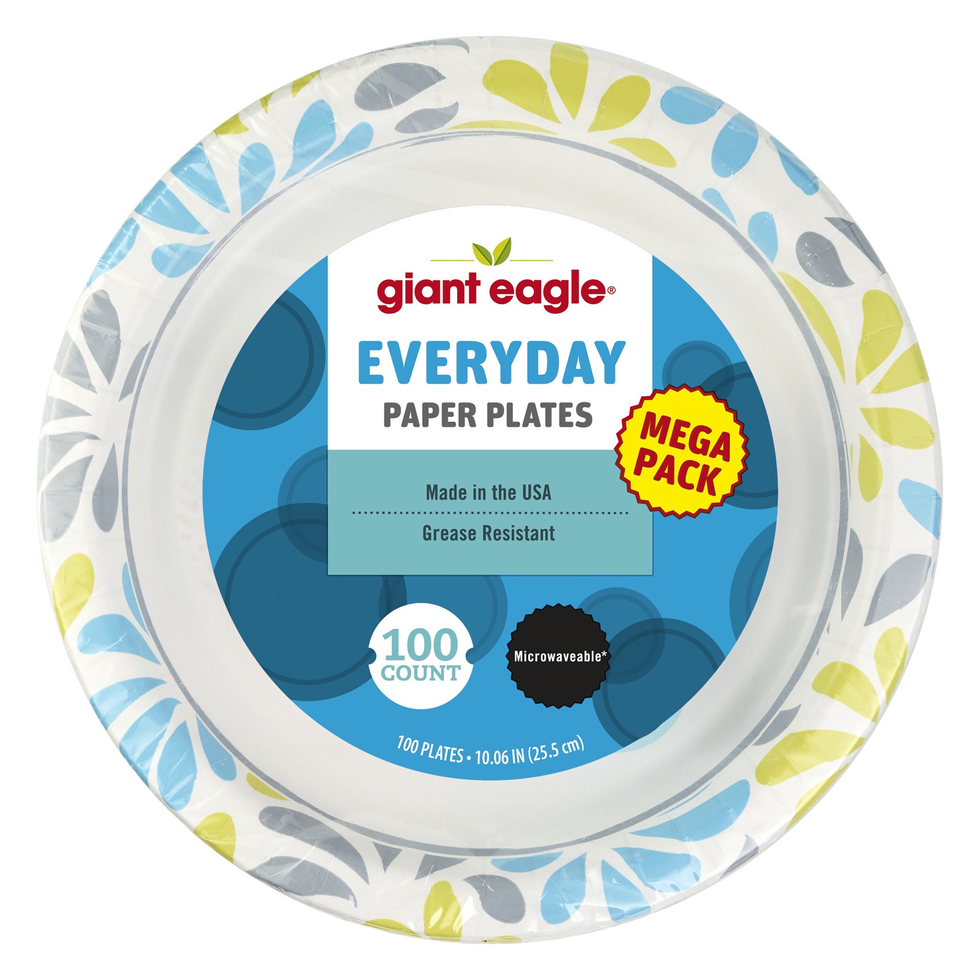 slide 1 of 1, Ge 10 Designer Plates, 100 ct