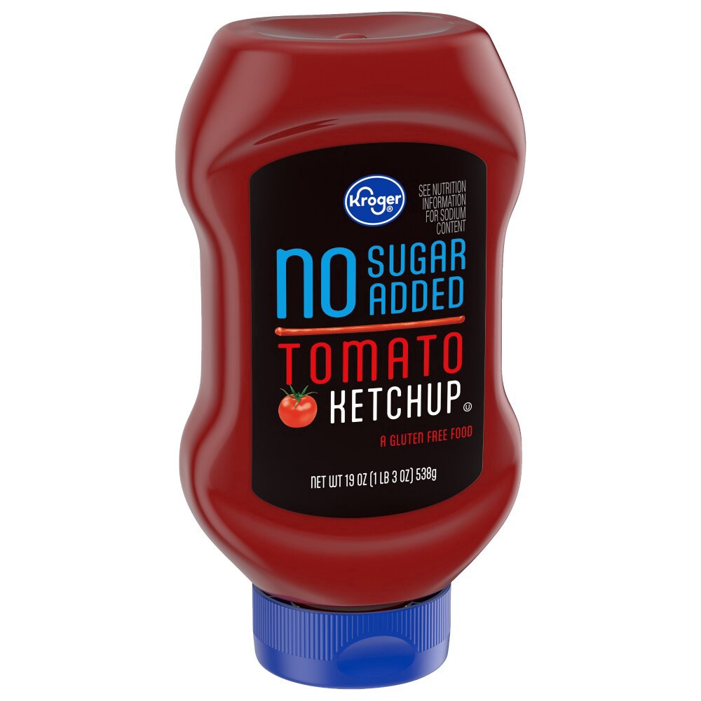 slide 3 of 6, Kroger No Sugar Added Tomato Ketchup - 19 oz, 19 oz