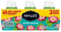 Renuzit After the Rain Gel Air Fresheners Value Pack - 3 - 7 oz Each