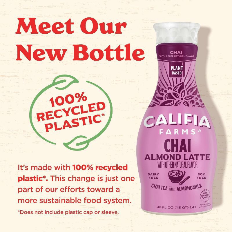 slide 6 of 7, Califia Farms Chai Almond Latte - 48fl oz, 48 fl oz