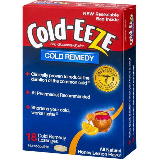 slide 3 of 8, Cold-EEZE Cold Remedy Honey Lemon Lozenges, 18 ct