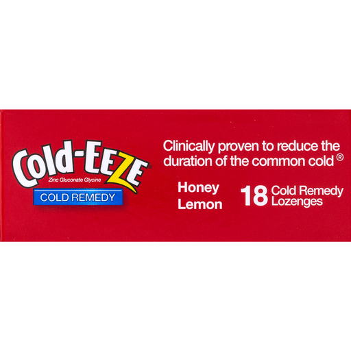 slide 8 of 8, Cold-EEZE Cold Remedy Honey Lemon Lozenges, 18 ct