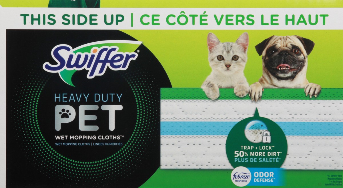 slide 3 of 9, Swiffer Heavy Duty Pet with Febreze Wet Mopping Cloths Refills, 32 ct