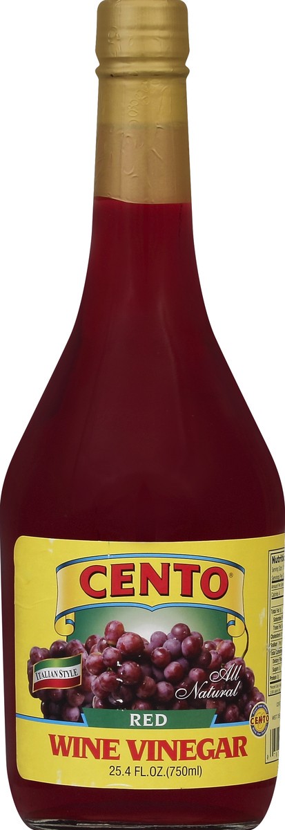 slide 1 of 3, Cento Vinegar, Wine, Red, Italian Style, 25.4 fl oz