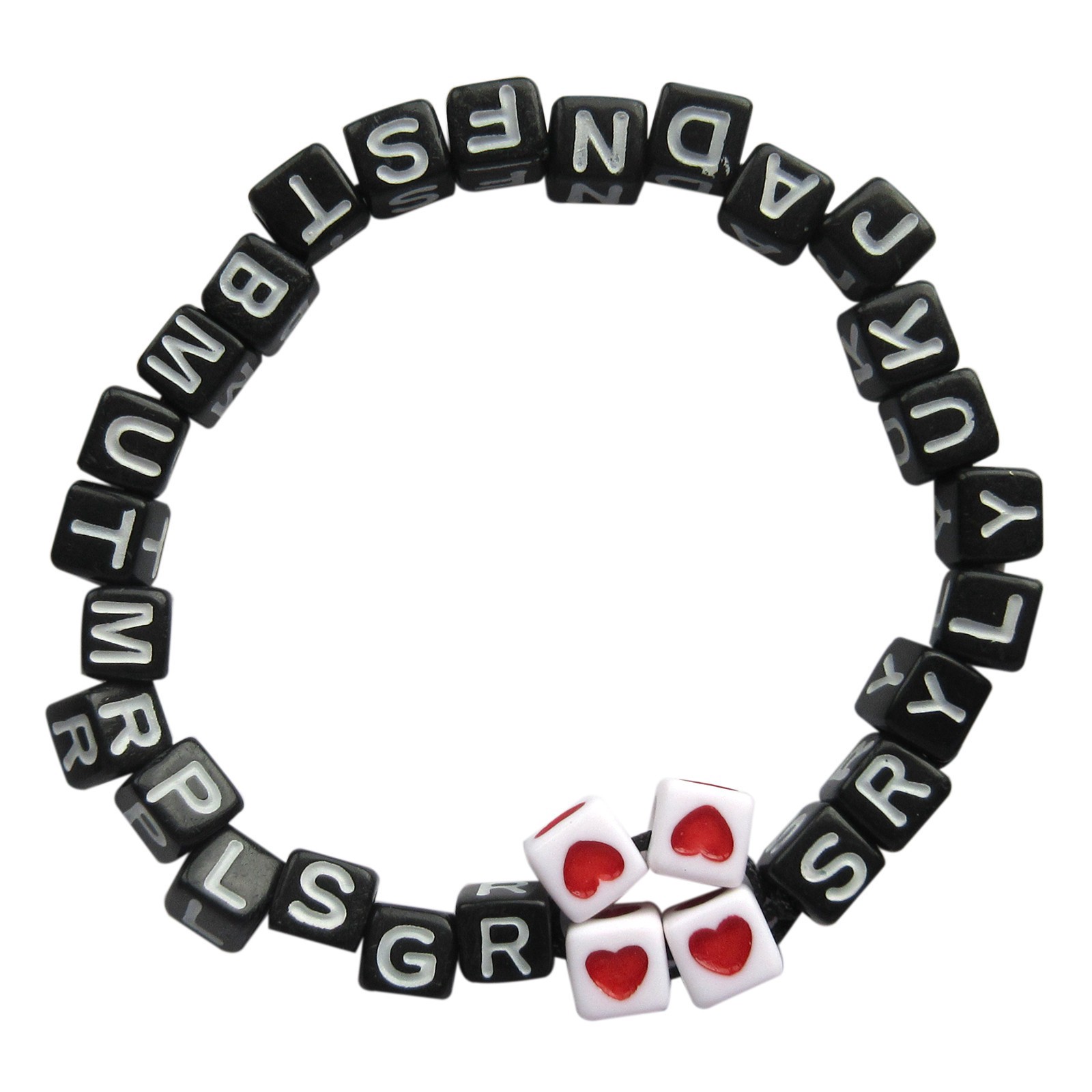 slide 3 of 4, Black Alphabet Square Cube Beads By Creatology, 0.25 in
