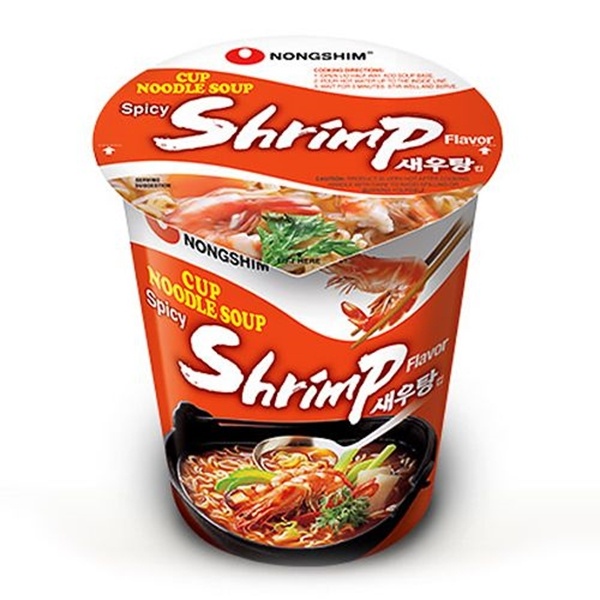 slide 1 of 1, Nongshim Noodle Cup / Shrimp, 13.8 oz