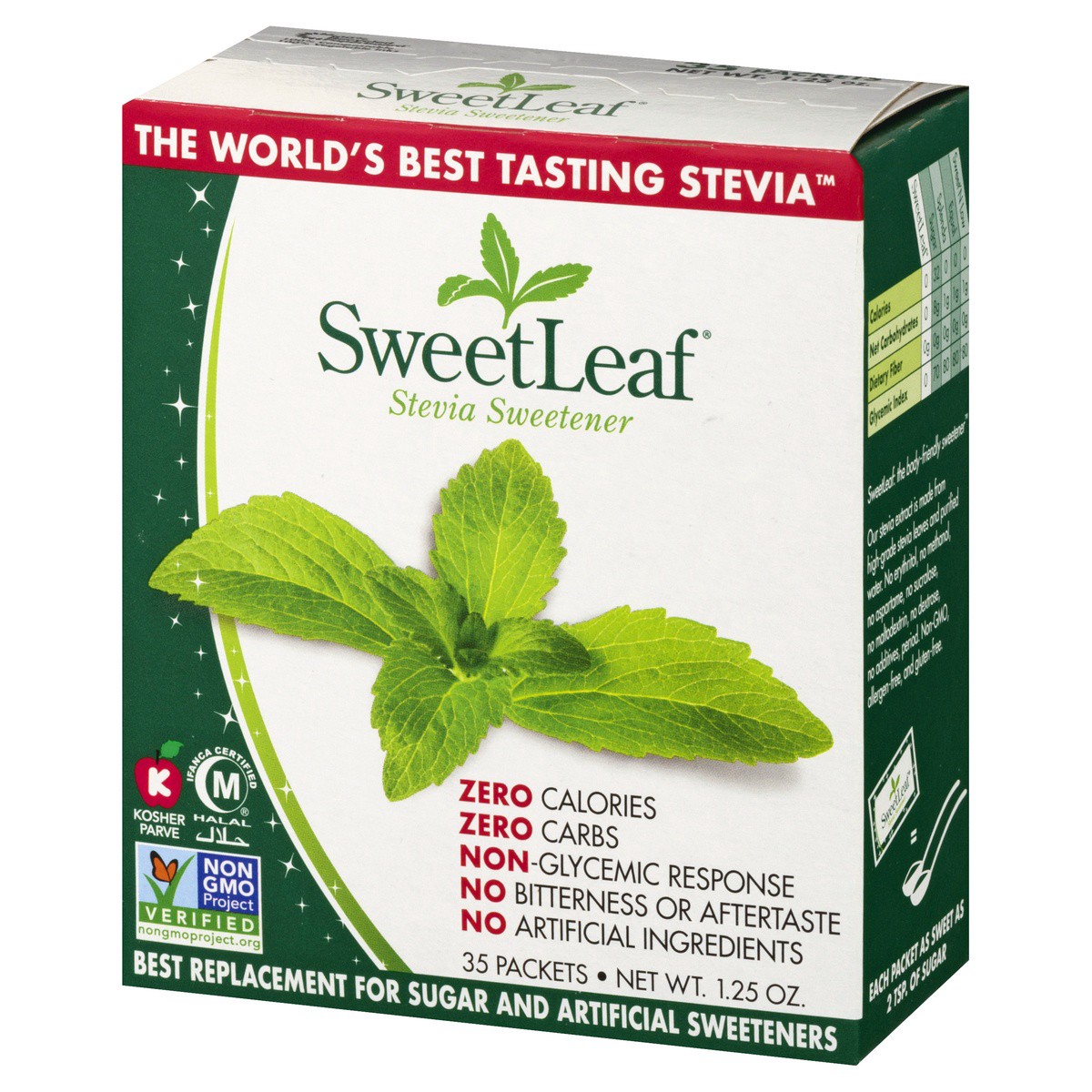 slide 5 of 9, SweetLeaf Stevia Packets, 35 ct