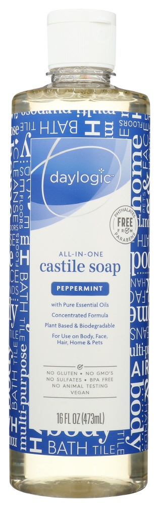 slide 1 of 1, Daylogic Peppermint Castile Soap, 16 oz