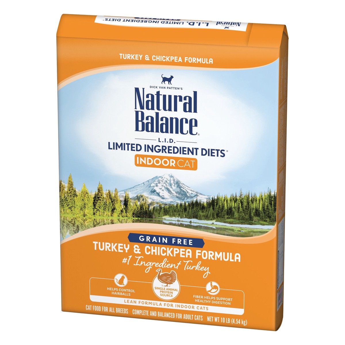 slide 7 of 9, Natural Balance L.I.D. Limited Ingredient Diets Indoor Grain Free Turkey & Chickpea Formula Cat Food 10 lb, 10 lb